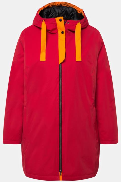 Actual product image Ulla Popken HYPRAR Triple Function Contrast Trim Quilted Lining Jacket