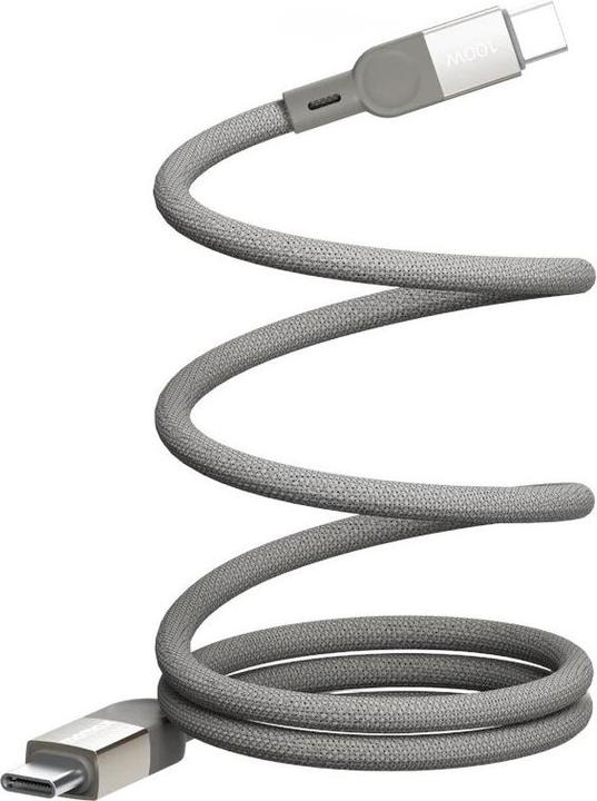 Momax Mag Link charging cable Type-C to Type-C - Titanium (2 m, 100 W)