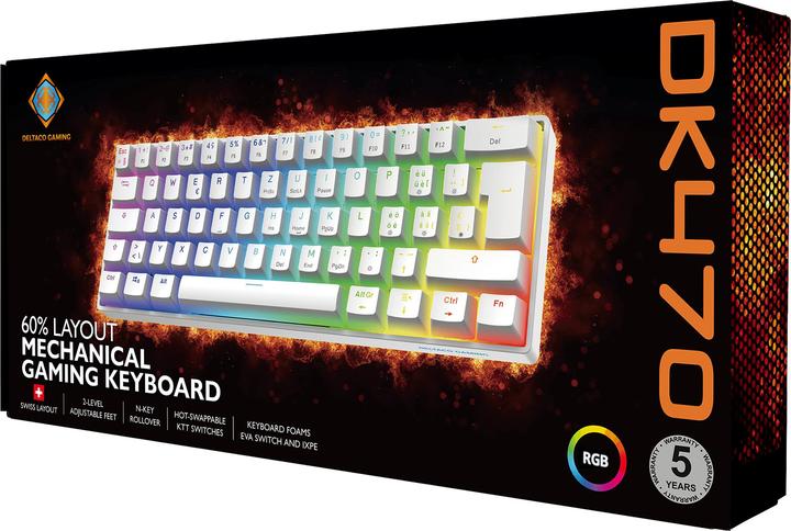 Image du produit Deltaco Gaming Mechanical Keyboard (CH, Filaire)