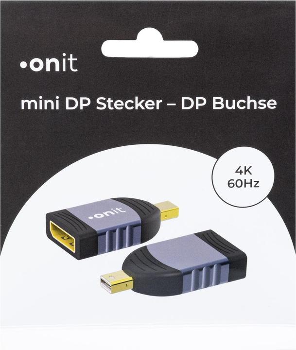 Produktbild Onit Adapter Mini-DisplayPort - DisplayPort (DP, 4.50 cm)