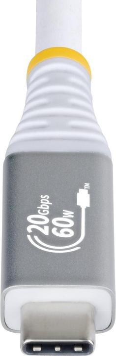 Produktbild StarTech White USB4 Cable - 3m (3 m, 60 W)