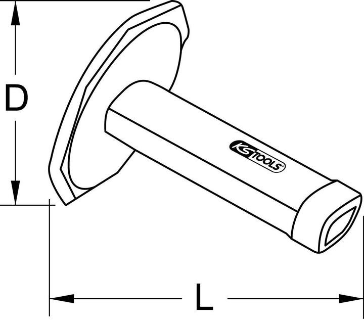 Actual product image KS Tools Safety handle for chisel