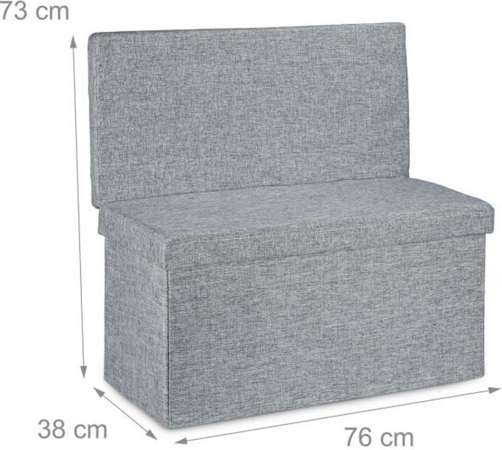 Actual product image Relaxdays Foldable seat stool