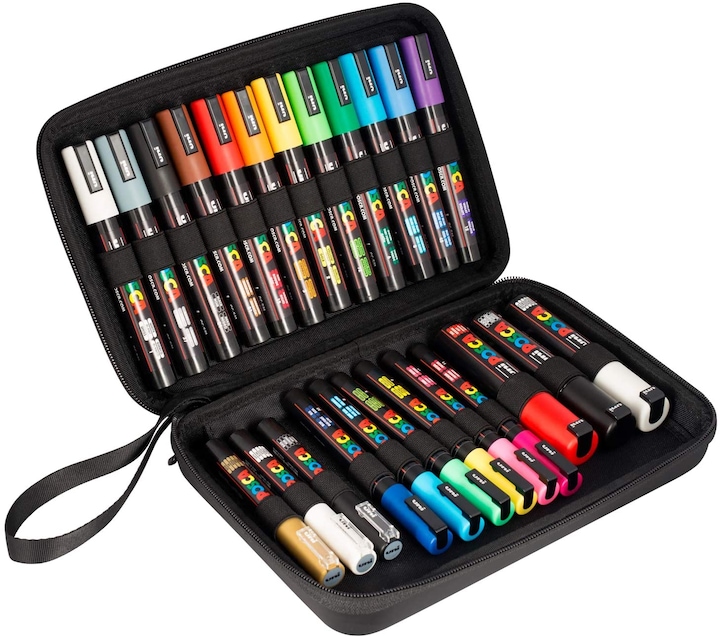 Posca Felt-tip pen set (Multicoloured, 24 x)