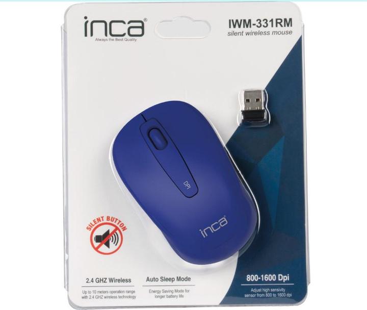 Produktbild Inca Maus IWM-331RM Wireless, Silent, 1600 DPI, BLUE retail (Kabellos)