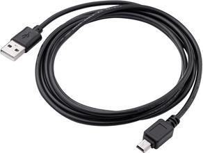 Produktbild Logo USB-Kabel USB-A - miniUSB 2 m Grau (17065) (2 m, USB 2.0)