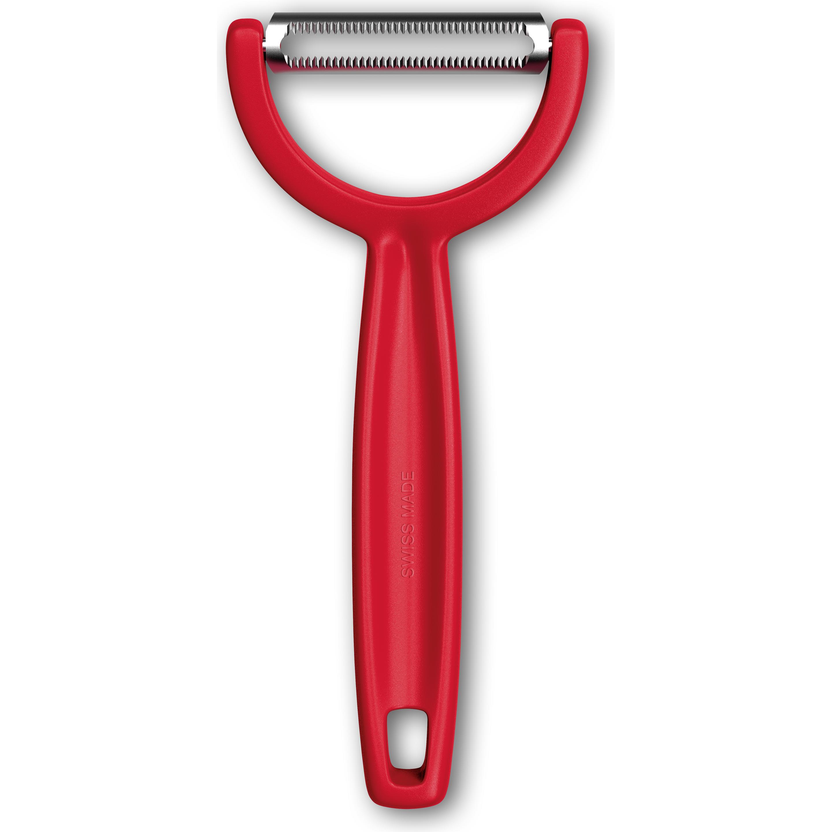 Victorinox Ypso-Schäler, gezahnt, zweischneidig, rot, Sparschäler, Rot