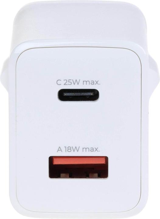 Image du produit Onit Chargeur mural USB PD25W + QC3.0 Blanc (25 W, 2 ports)