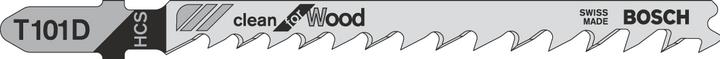 Produktbild Bosch Zubehör Stichsägeblatt T 101 D Clean for Wood, 3er-Pack