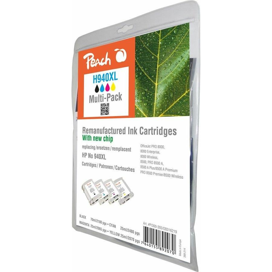 Thumbnail - Peach, Druckerpatrone, 940XL Multipack (M, Y, BK, C)
