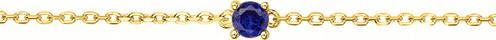 Immagine prodotto Lara Bracciale Placcato Oro - Zirconia Blu (Ottone)