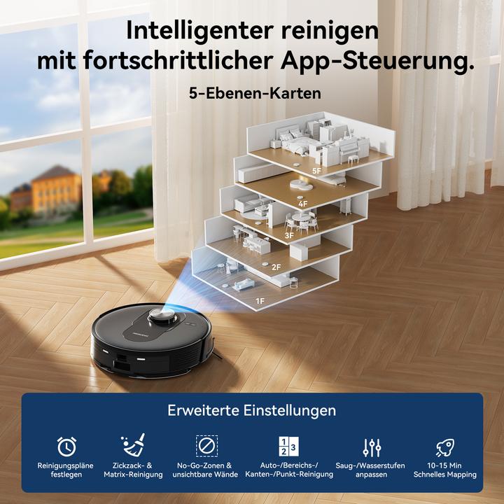 Produktbild Proscenic Q8 Saugroboter mit Wischfunktion (Saugwischroboter)