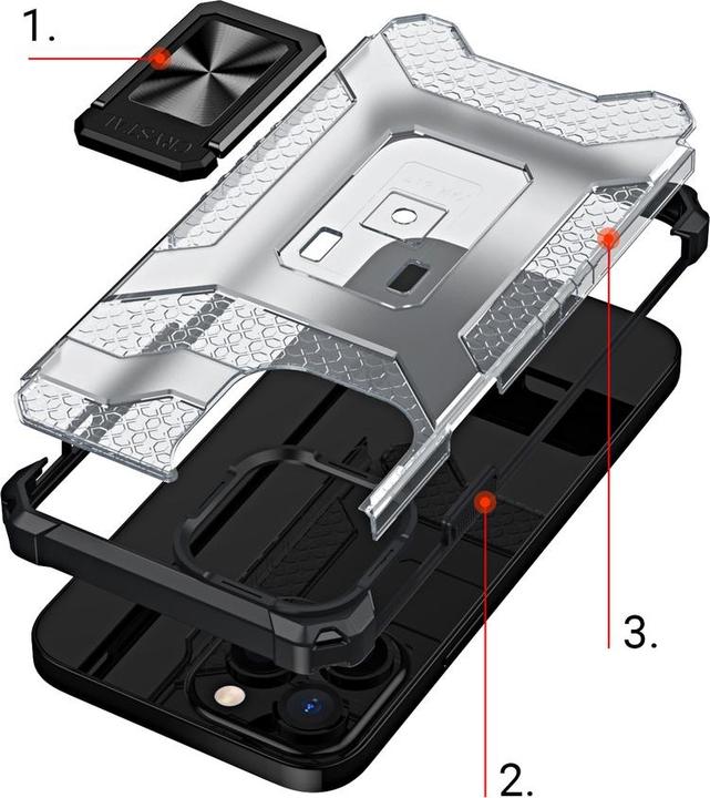 Immagine prodotto Hurtel Crystal Ring Case Kickstand Cover robusta e robusta per iPhone 11 Pro blu (Apple iPhone 11 Pro)