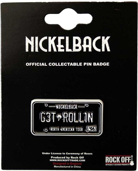 Produktbild Nickelback Nummernschild Abzeichen ZinkLegierung