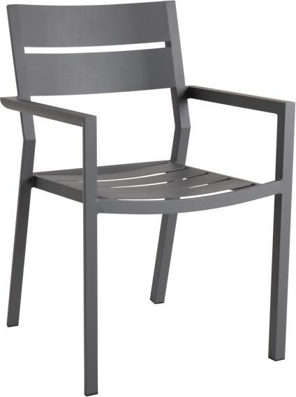 Produktbild Brafab Delia Gartenstuhl mit Armlehne Aluminium pulverbeschichtet