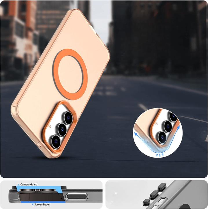 Immagine prodotto Cover-Discount Galaxy S25 FE - Acryl-Handyhülle mit Magnet und Farbakzent (Samsung Galaxy S25 FE)