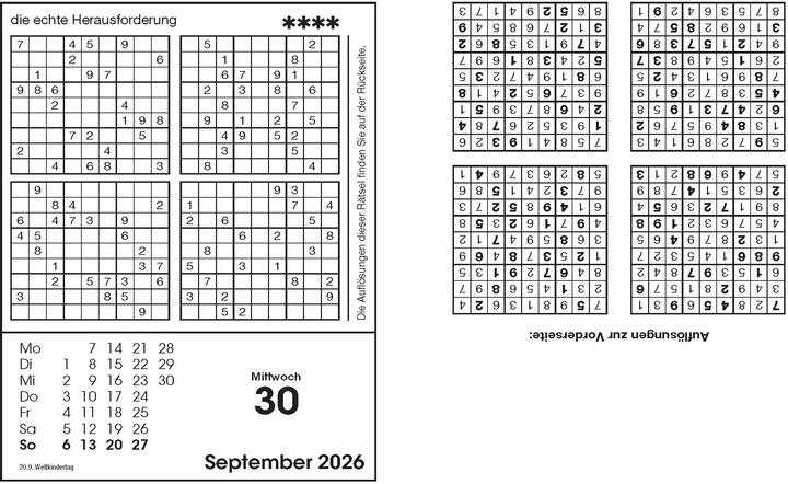 Produktbild Sudokukalender 2026