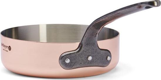 Produktbild de Buyer Inocuivre Sauteuse mit Gusseisengriff (Bratpfanne, Edelstahl, Kupfer, 20 x 18 cm)