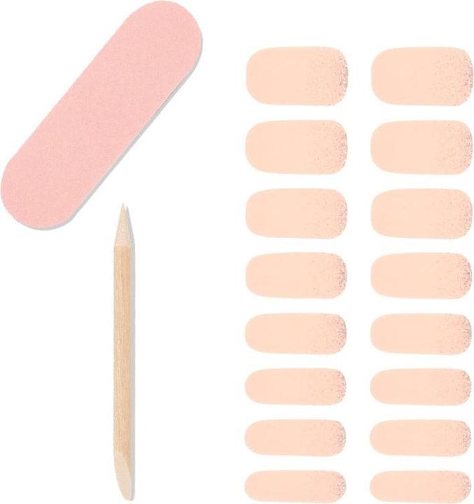 Produktbild Ardell Nail Addict Nail Strips Shimmering Sand 16 Stk (Kunstnägel, Lila, Sand)