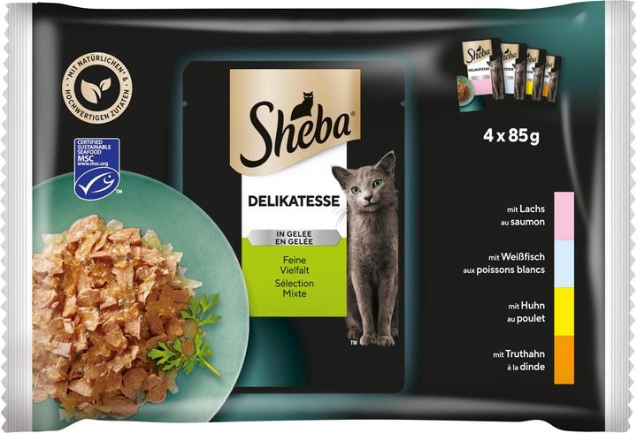 Image du produit Sheba Délicatesse en gelée (Adulte, 4 pcs, 85 g)