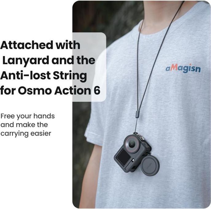 Actual product image aMagisn DJI Osmo Action 6 Silikon Schutzhülle mit Linsenschutz