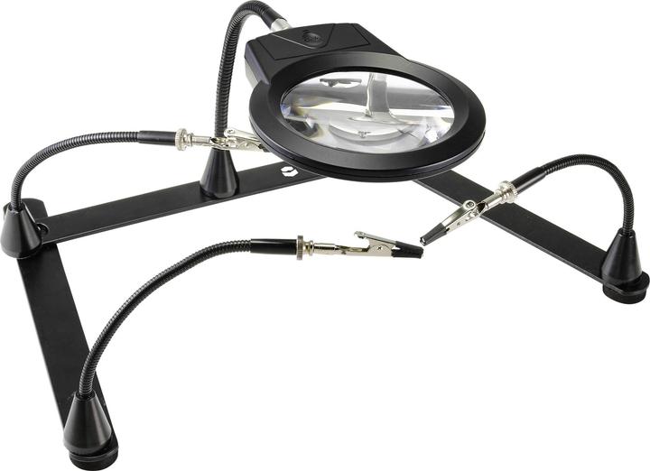 Actual product image Toolcraft Magnetic helping hand with magnifying glass (Third hand)