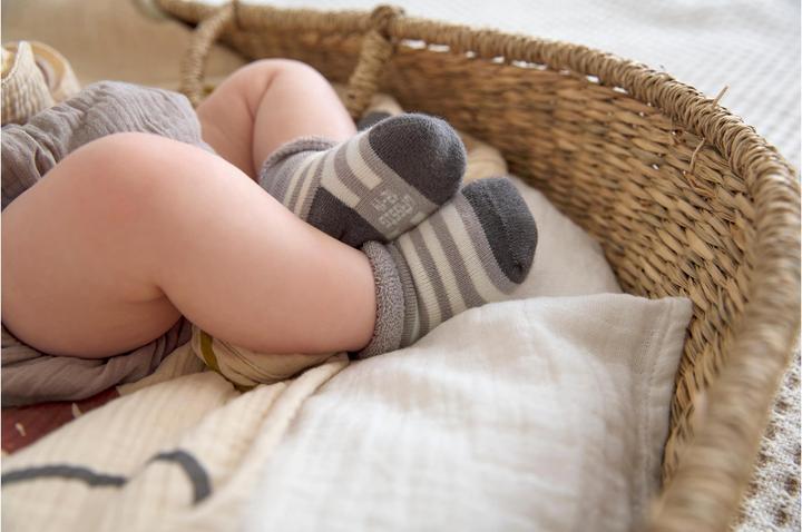 Actual product image Lässig Socks Newborn Set of 3 Anthracite Taupe Size 23 - 26 (pack of 3, 23 - 26)