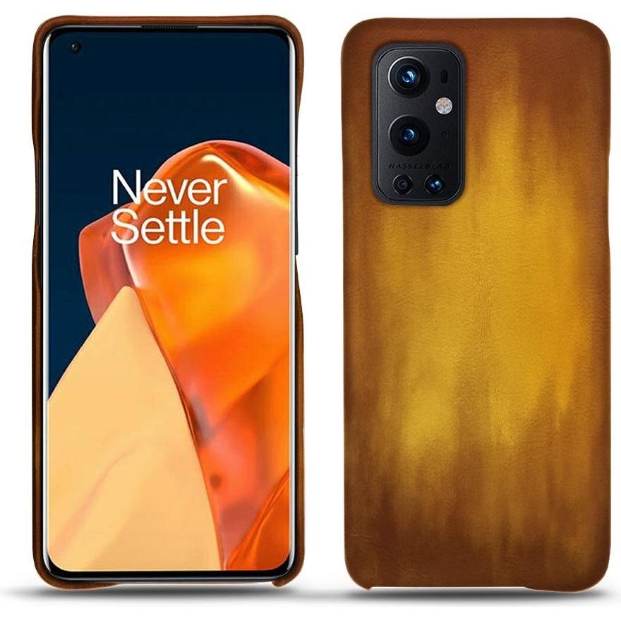 Noreve Lederschutzhülle (OnePlus 9 Pro), Smartphone Hülle, Gold