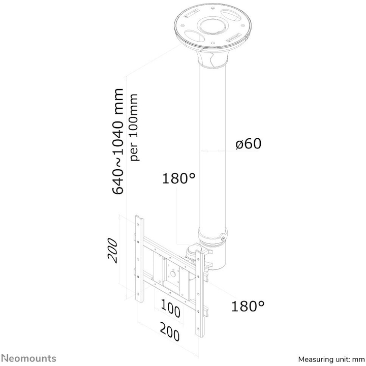 Produktbild Neomounts Fpma-C200 (Decke, 40")