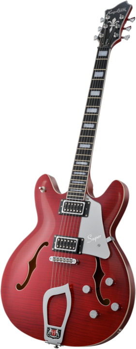 Immagine prodotto Hagstrom Chitarra elettrica, Super Viking, Wild Cherry Transparent Flame
