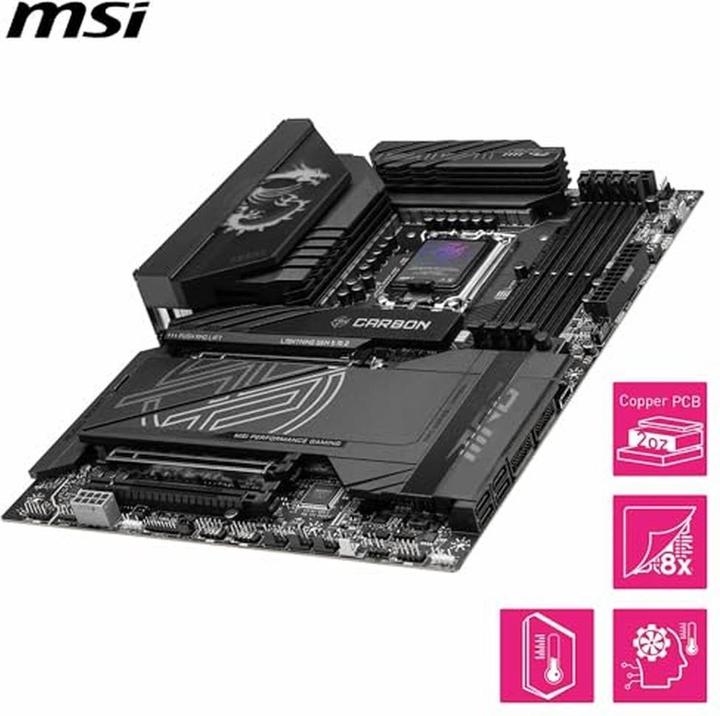 Produktbild MSI MPG Z890 CARBON WIFI (LGA 1851, Intel Z890, ATX)