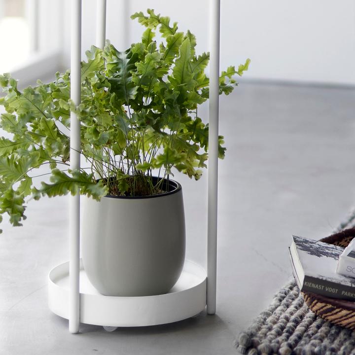 Actual product image Yamazaki 2-tier plant stand with castors TOWER