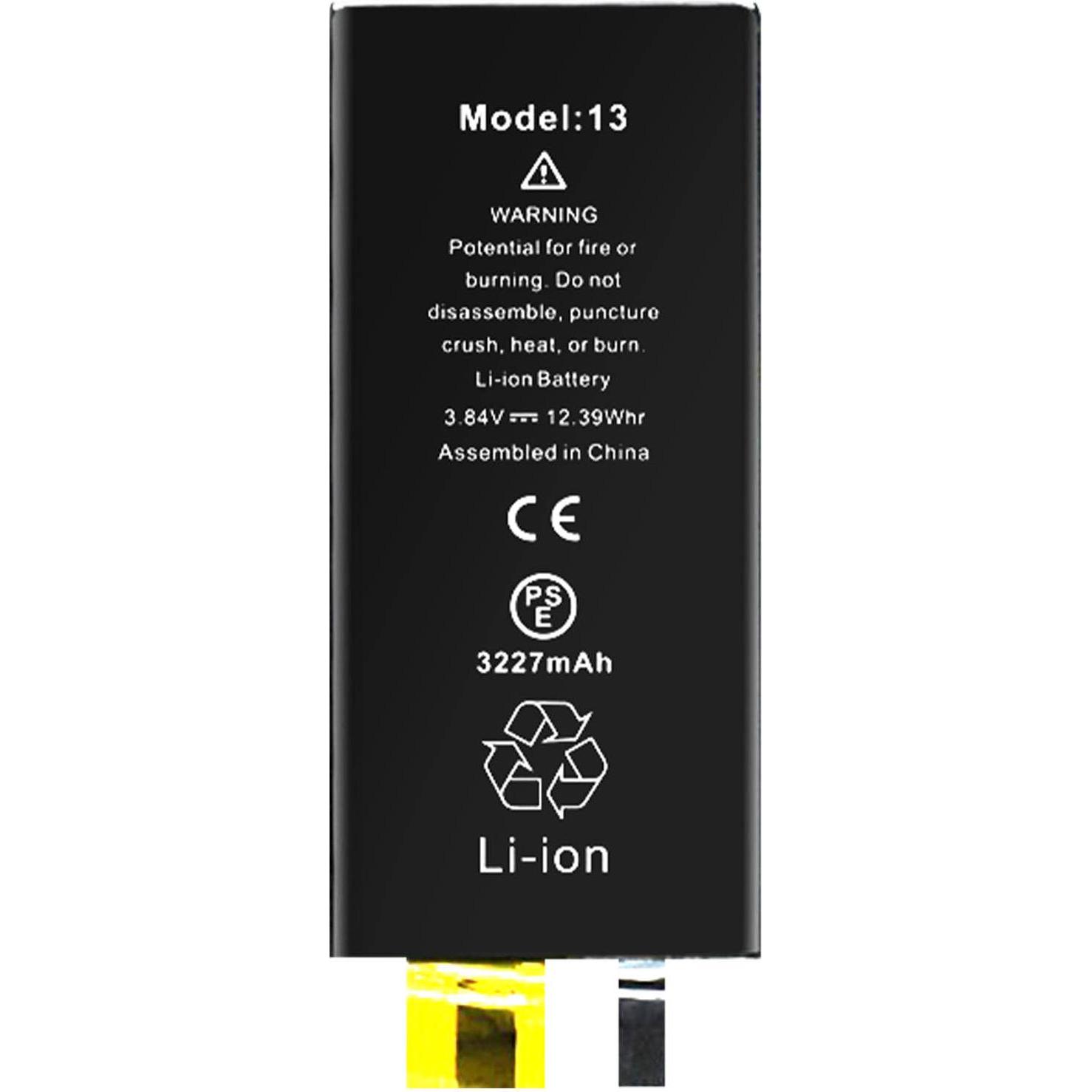 Clappio 3227mAh Ersatzakku ohne BMS, Smartphone Akku