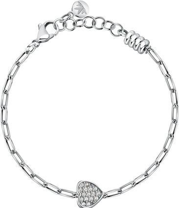 Produktbild Morellato Timeless steel bracelet Heart with crystals Drops SCZ1344 (19 cm, Stahl)