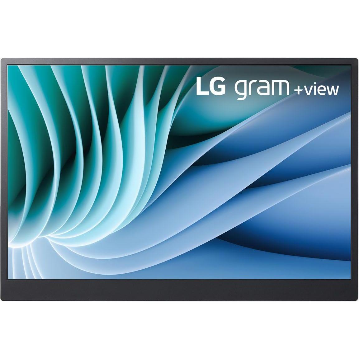 LG 16MR70.ASDWU + view Gram USB-C (2560 x 1600 Pixel, 16"), Monitor, Silber