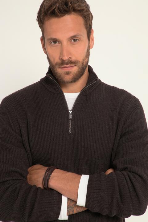 Immagine prodotto JP1880 Maglione polo con FLEXNAMIC®, lana, collo alto e zip, fino alla tg. 8XL (5XL)