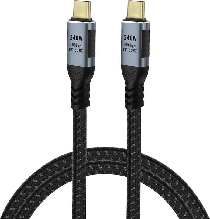Actual product image PowerGuard USB-C cable USB4 Gen3x2 240W 50cm Data & Charge (0.50 m, USB 4.0)