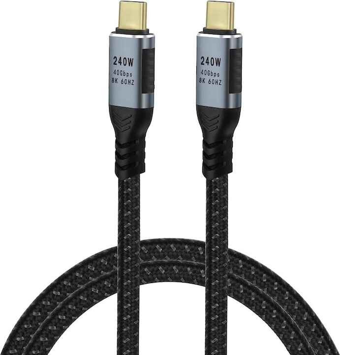 Immagine prodotto PowerGuard Cavo USB-C USB4 Gen3x2 240W 50cm Dati e ricarica (0.50 m, USB 4.0)