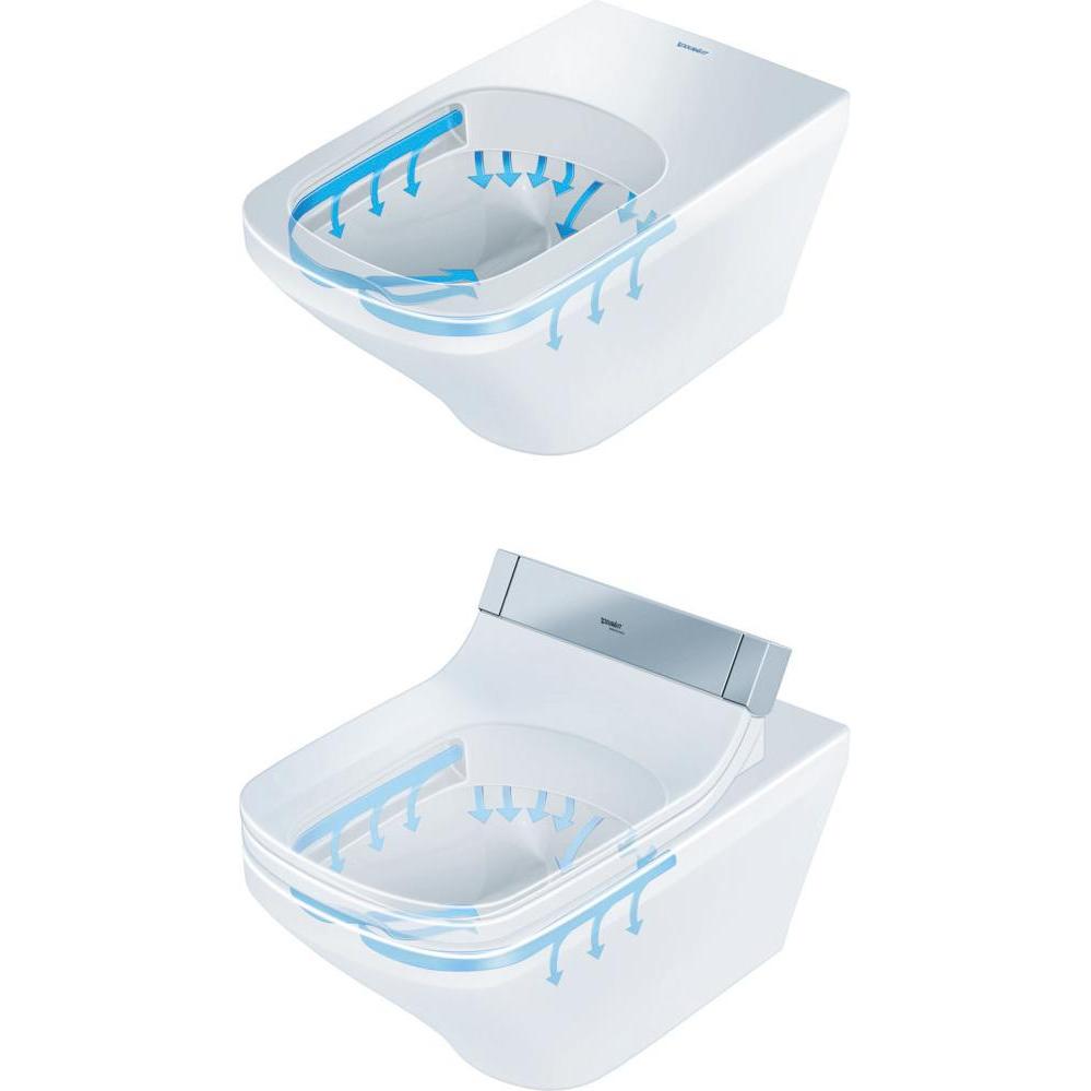 Duravit, Toilette + Bidet, Wand-WC DURASTYLE tief, 370x620mm, SensoWash weiss WG