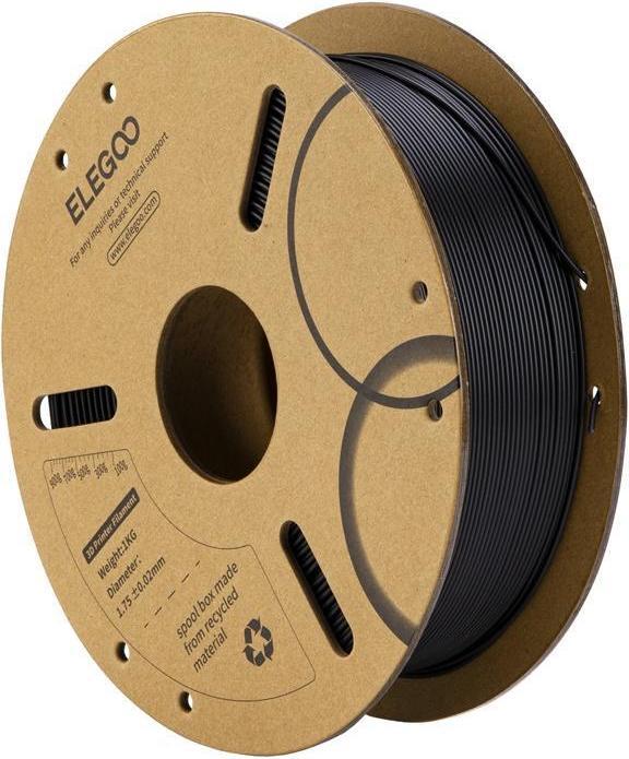 Elegoo PLA Filament (Black) (PLA, 1.75 mm, 1000 g)