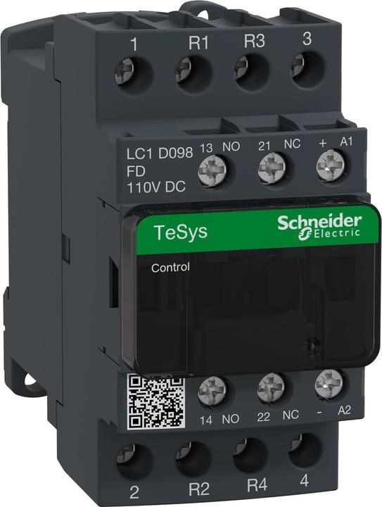Actual product image Schneider Electric Contactor 4pole,2NO+2NC,coil 110VDC,20A