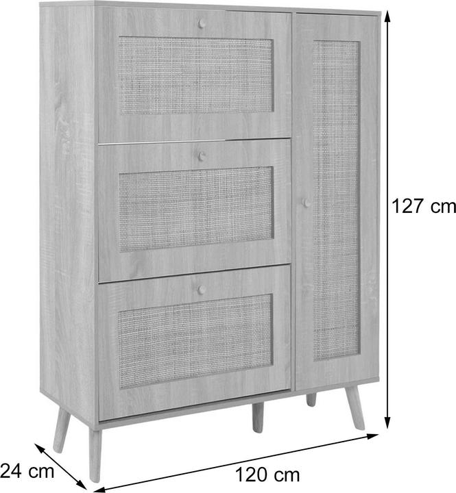Actual product image MCW M37-S (120 x 24 x 127 cm)