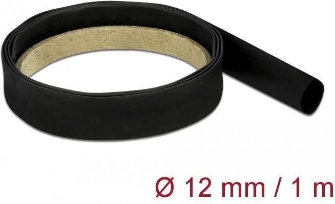 Immagine prodotto Delock Tubo termorestringente 1m x 12mm rapporto di restringimento 4:1 nero (1 x)