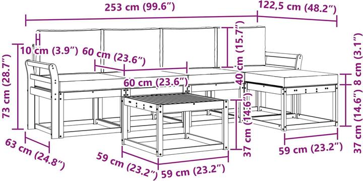 Produktbild vidaXL Garten Couch