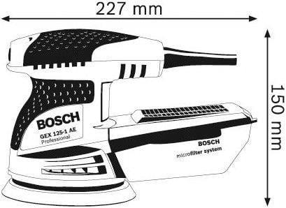 Immagine prodotto Bosch Professional GEX 125-1 AE (Levigatrici rotorbitali, 250 W)