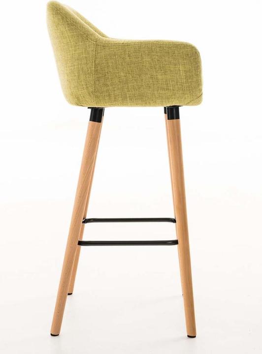 Image du produit CLP Tabouret de bar Grant Tissu, vert clair