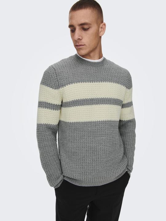 Produktbild Only & Sons Gestreifter Strickpullover (XL)