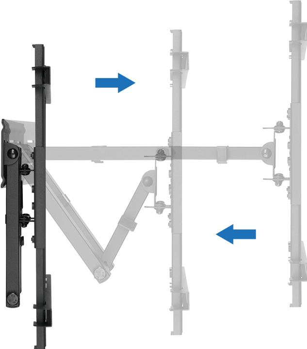 Produktbild LogiLink Klammer für LCD-TV / gekrümmter LCD-TV (full-motion) (Wand, 50 kg, 37" - 70")
