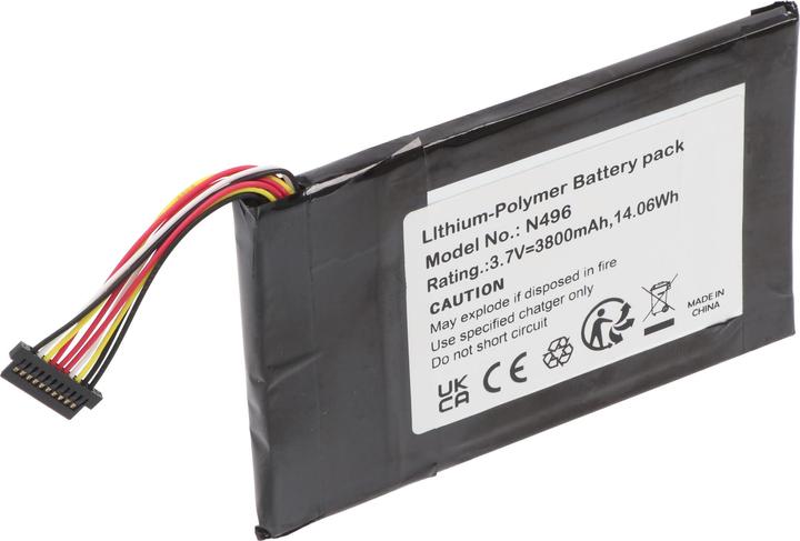 Actual product image XCell AKKU 3.7V 3.800mAh 14.06Wh Li-Polymer N496 für GPS Magellan TRX7