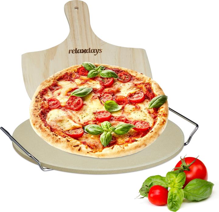 Relaxdays Pizzastein Set